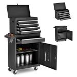 AECOJOY 5-Drawer Rolling Tool Chest Storage Cabinet with Detachable Top Tool Box