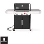 Genesis E-325s 3-Burner Natural Gas Grill in Black with Built-In Thermometer