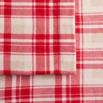 Cuddl Duds Microfleece Sheet Set or Pillowcases, Med Red, Twin