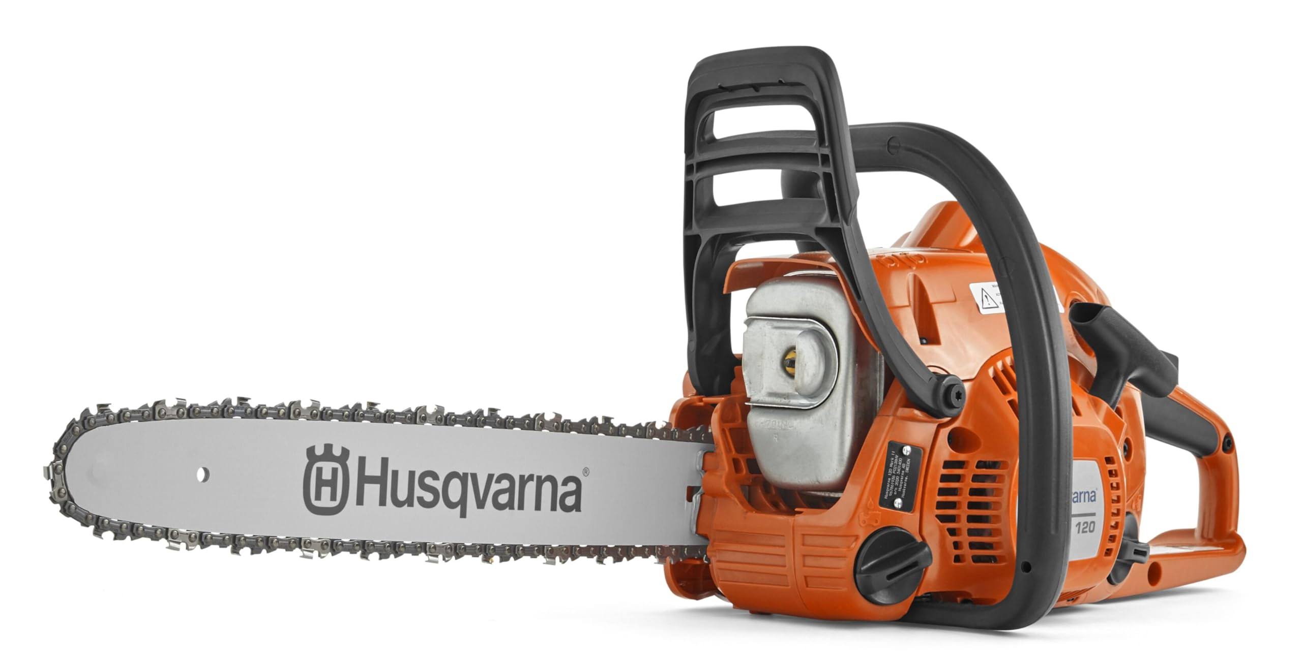 60282ce37a405f4472b85e15d81905f6329b5985249c90b07e0589e3b645c453.jpg Husqvarna 120 14" Gas Chainsaw - Image 1