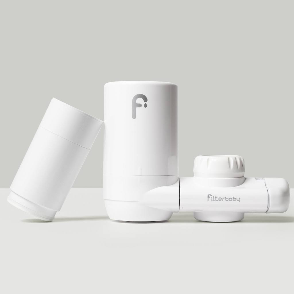 Filterbaby Advanced Water Filter with Pro Dermis Water Softener - White