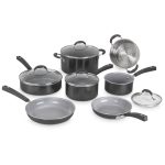Cuisinart Advantage Ceramica 11-Piece Cookware Set, Black