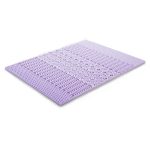 Lucid 2" 5-Zone Lavender Memory Foam Mattress Topper Twin