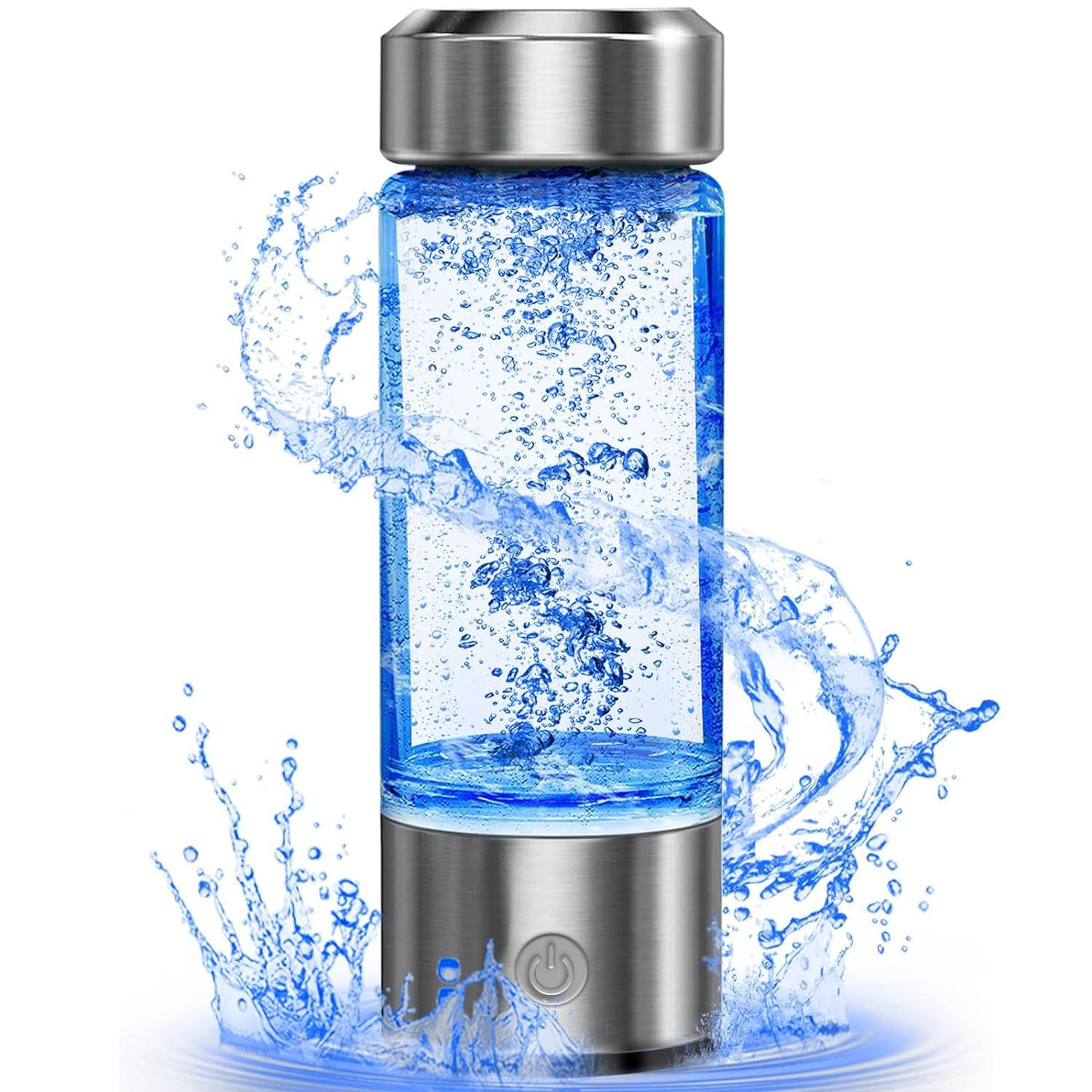 6053b5ddea441e0c5969048824b4132a0c746a735048ede4e6dc70d4eec4d1d5.jpg Portable Hydrogen Water Bottle Generator, Hydrogen Water Ionizer Machine Rechargeable, Hydrogen Rich Water Glass Health Cup for Home Travel - Image 1