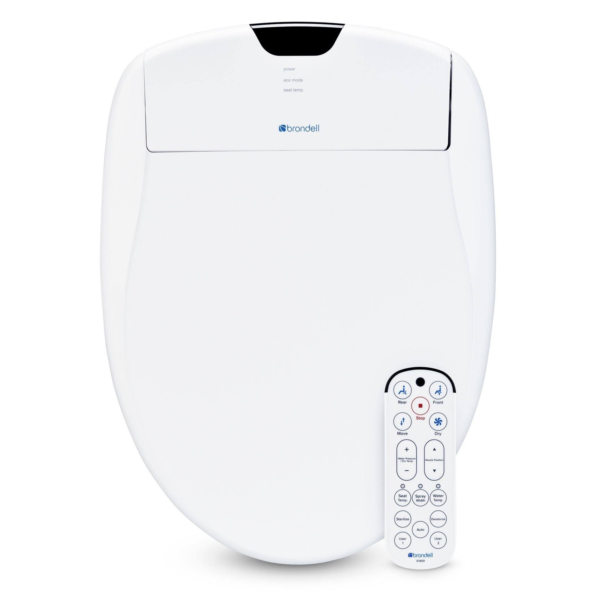 6064dc4e25a0be386bc00cf123a6c6f7fd6fb080498dbf8b6c43bc02f42fb7dc.jpg Brondell Swash 1400 Luxury Bidet Toilet Seat (White - Round) - Image 1