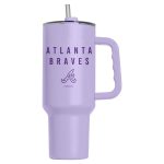 Logo Brands Atlanta Braves 40 oz Lavender Soft Touch Tumbler - Purple