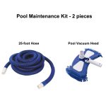 Mainstays 2pc Pool Cleaning Kit Include 25ft Hose and Vacuum Head, Size: 14.6 inch x 8.7 inch x 14.6 inch
