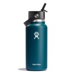 Hydro Flask | 32 oz Wide Mouth Insulated Water Bottle with Flex Straw Cap | Jade