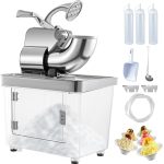 VEVOR Commercial Snow Cone Machine Ice Shaver Ice Crusher Ice Blender Dual Blades ETL