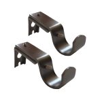 Better Homes & Gardens Metal Adjustable Curtain Rod Brackets - Bronze - Each