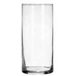 12 Clear Glass Cylinder Vases, 7.25 x 3.25" at Dollar Tree