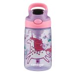 Contigo Kids Water Bottle with Autospout Straw, Lavender and Pink, 14 fl oz.