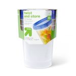 Twist and Store Large Round Food Storage Container - 2ct/32 fl oz - Up & Up