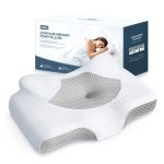 Osteo Cervical Pillow for Neck Pain Relief, Hollow Design Odorless Memory Foam Pillows with Cooling Case, Adjustable Orthopedic Bed Pillow for