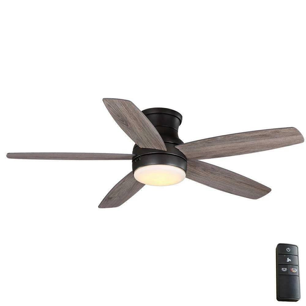 61d48fdad7c5afbfdcefcf02b52fb951e1511390b5774b5cde3ff158de0c2c75.jpg Ashby Park 52 in. White Color Changing Integrated LED Bronze Ceiling Fan with Light Kit and Remote Control - Image 1