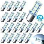 20 Pcs RV Interior LED Light Bulbs, Eeekit BA15S 1156 Bright 7506 1141 1003 13 - SMD - 5050 6000K, Pure White Replacement Lamps, for Car Rear Turn Signal Lights Interior RV Camper 12V