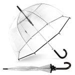 ShedRain Bubble Umbrella ÿ See Through, Rain & Windproof Umbrella - Perfect for Weddings, Prom, Outdoor Events - Automatic Open, Flower Print