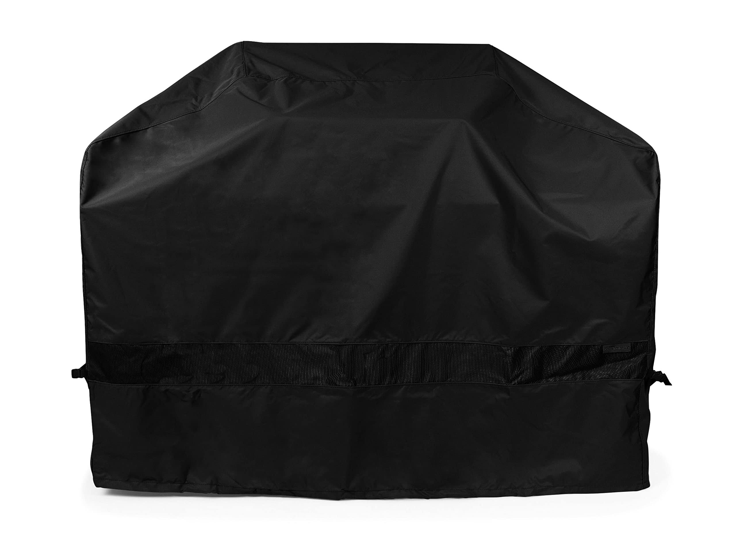 62112040d9c86536312dcd8d94fd86ae95317c8b8e118a73c7710db5ef58b188.jpg Covermates Grill Cover ÿ Weather Resistant POLYESTER, Adjustable Drawcord, Mesh Vent, Grill and Heating-Black - Image 1