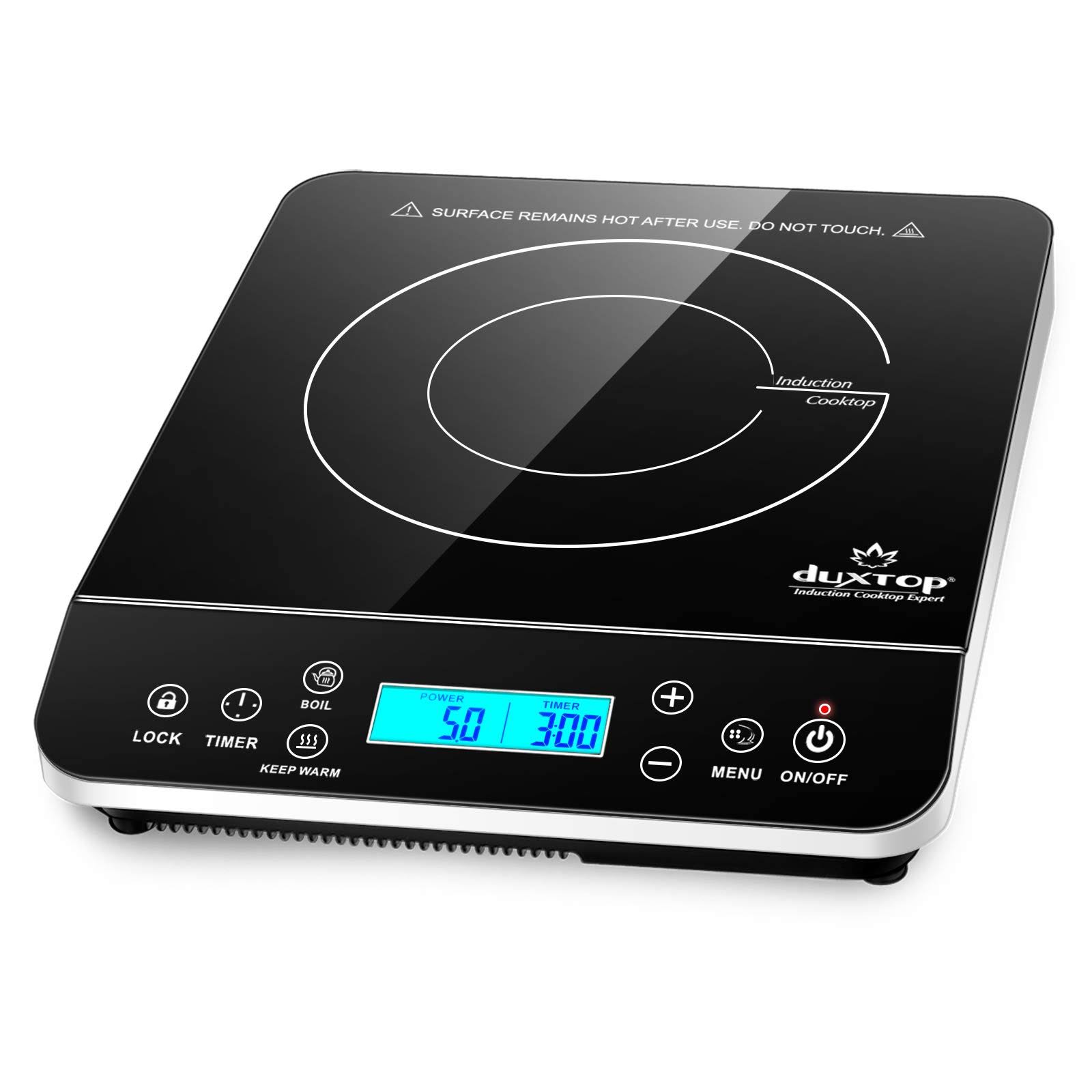 6212b152d344f070c4966b629b7febd1421132f49efebeb253041be3e2cc8536.jpg Duxtop Portable Induction Cooktop, Countertop Burner Induction Hot Plate with LCD Sensor - Image 1