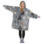 Catalonia Oversized Blanket Hoodie Sweatshirt, Fleece Pullover with Large Front Pocket, for Adults Men Women