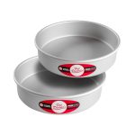 Fat Daddio's Anodized Aluminum Round Cake Pans, 8 x 2 inch, Set of 2