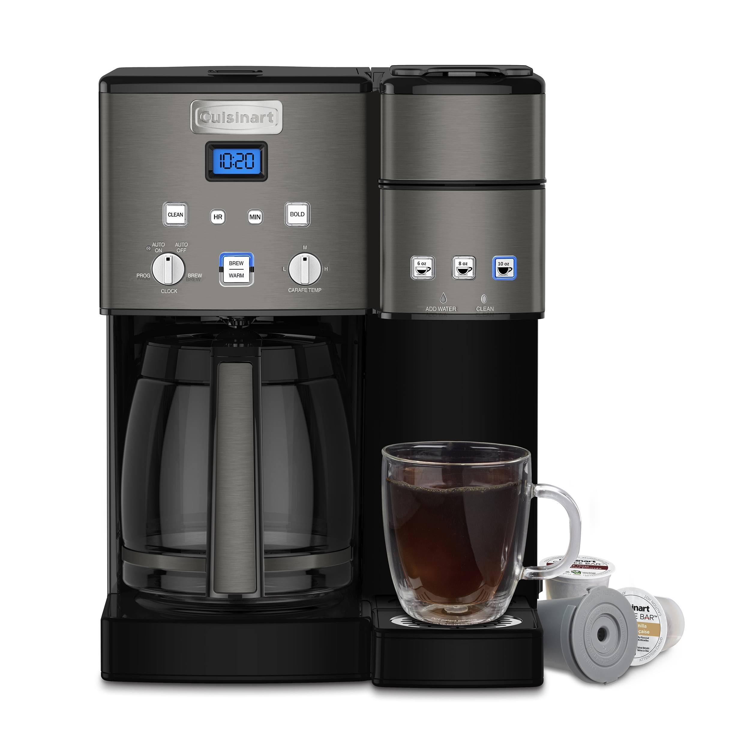 624c646228ead09169f6bde99ecee3ad90140e91a1667da62e6311ad007f5a5f.jpg Cuisinart 12-Cup Coffee Maker & Single-Serve Brewer, Black - Image 1