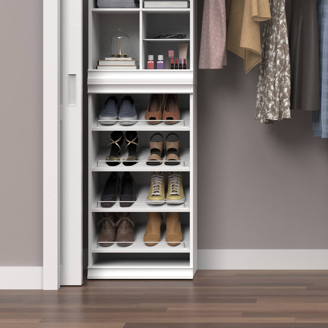 6250e482706d8f5d88ba595ccc324d50c430cd57871be4340012d0bd3a24e785.jpg Modular Storage 21.38x22 W Shelving ClosetMaid Finish: White - Image 1
