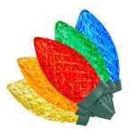 100-Light Multi-Color LED C9 Christmas Light String Set on Spool