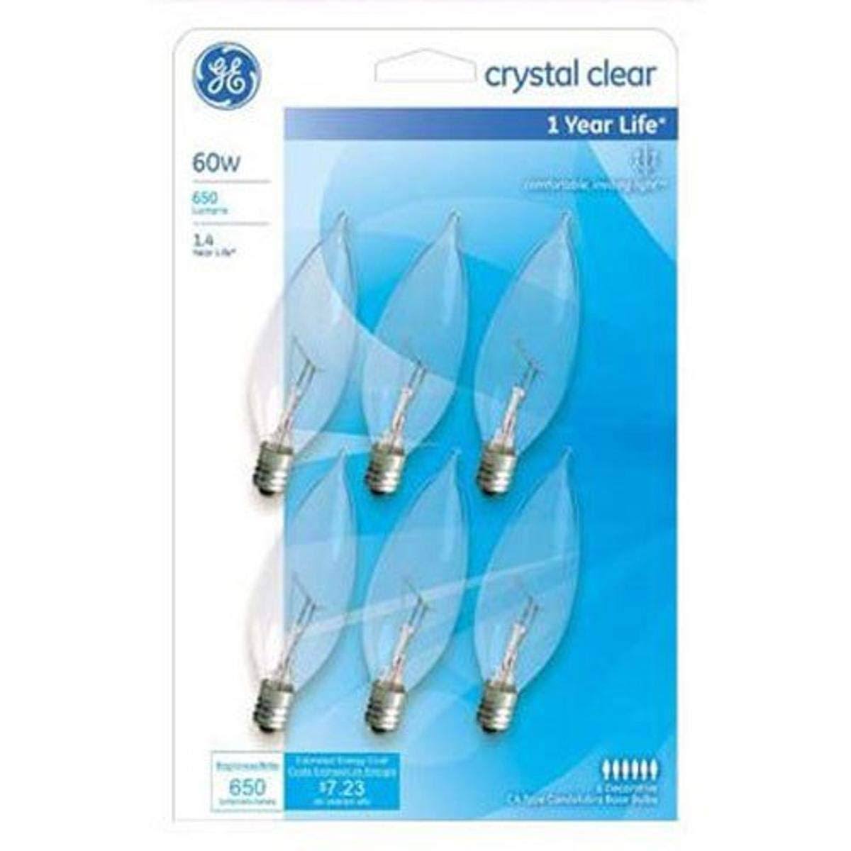 625c5c8786380a6b7541b1c7c215e9884991ac559f0068c60ecf3b92aeb5620b.jpg GE 6pk 60W Candle Bulb 75226 - Image 1