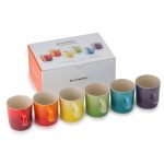 Le Creuset - Set of 6 Rainbow Espresso Mugs