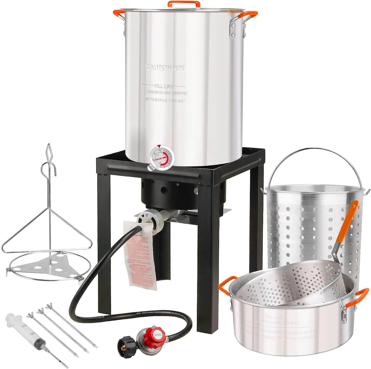 628a2838ed3ee7b7cb75d711899704bfada05bbcb5a041b261d3d6e0e84d26f0.webp Worcest Outdoor Turkey Deep Fryer Set Seafood Boiler Kit - Image 1