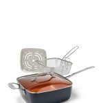 Gotham Steel 9.5" Deep Square Pan Set, Grey