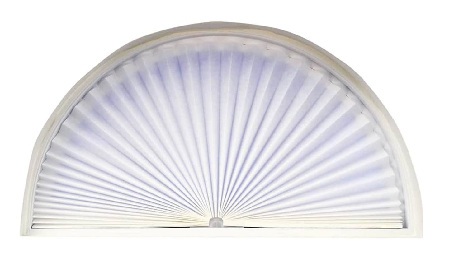 62c583cec4022f70a58b486451699eee80bd26ccf46a0c78f68e78d379d51519.jpg Redi Shade Arch Pleated Fabric Window Shade - Each - Image 1