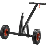 BENTISM Adjustable Trailer Dolly, 600 lb Tongue Weight Capacity, Carbon Steel Trailer Mover with 16'' - 24'' Adjustable Height, 1 - 7/8'' Hitch Ball & 10'' Solid Tires