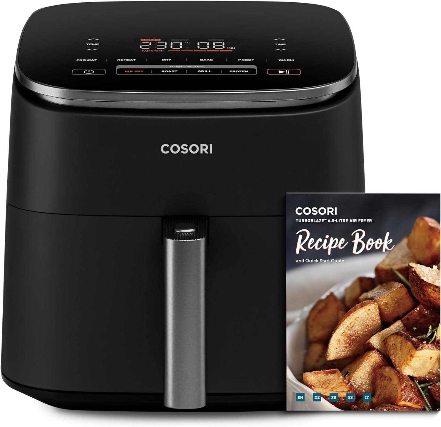 62ea692319f1a88846c28d7e9f33653635dab0e729da20afb26f4f5ceefe8428.jpg Cosori Turbo Blaze 6L Air Fryer, 46% Faster Air Fryer with DC Motor - Image 1