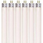 (Pack of 6) F8T5/CW - T5 Fluorescent 4100K Cool White - 8 Watt - 12" Super Long Life Light Bulbs