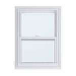 American Craftsman 23.375 in. x 35.25 in. 50 Series Low-E Argon Glass Single Hung White Vinyl Fin Window. Screen Incl-Instock