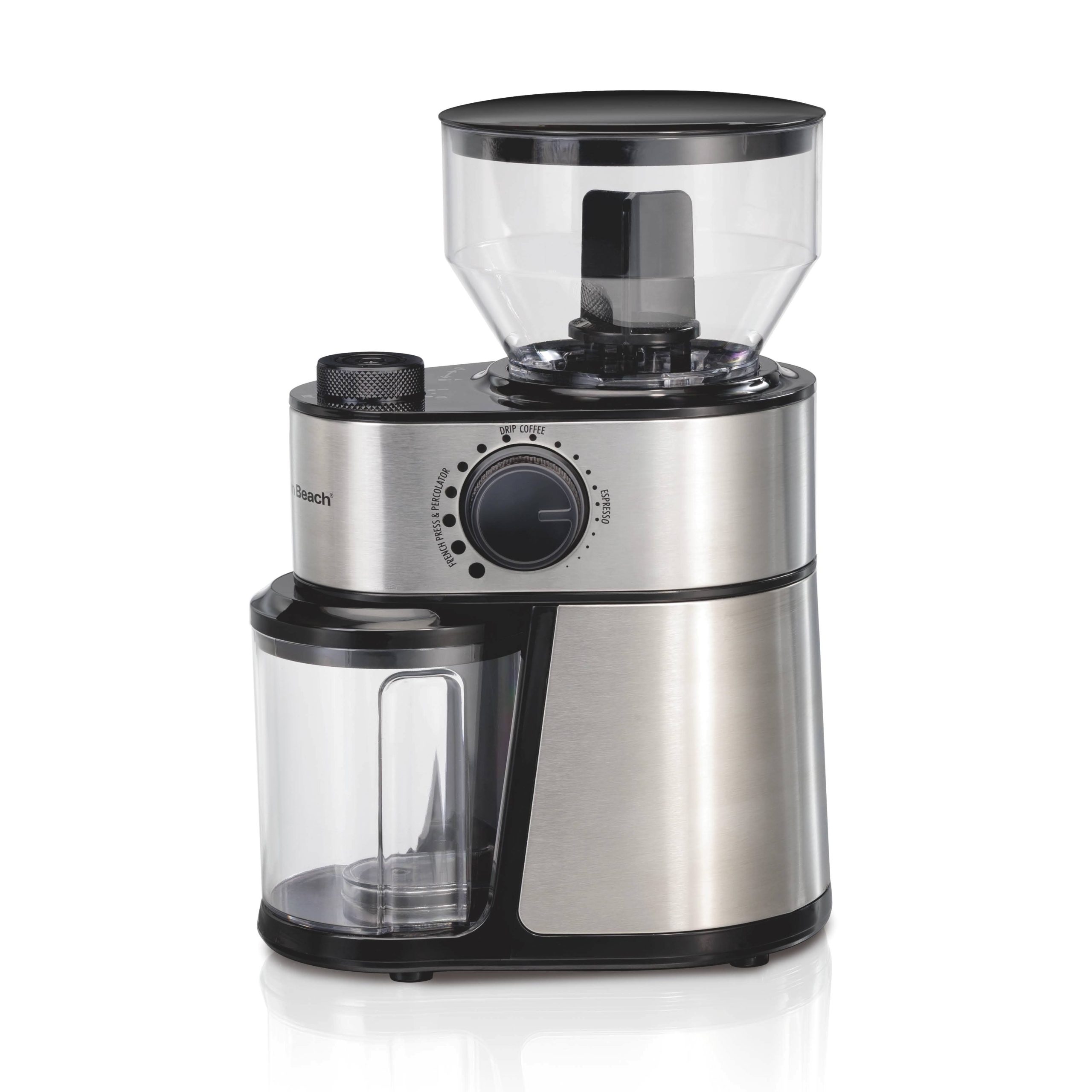 632fee562e6498c5b83a099743e91ffdaa00ffcb4c94b3aa57b8b1646e478704.jpg Hamilton Beach - Burr Coffee Grinder - Stainless Steel - Image 1