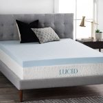Lucid 4" Gel Memory Foam Mattress Topper King