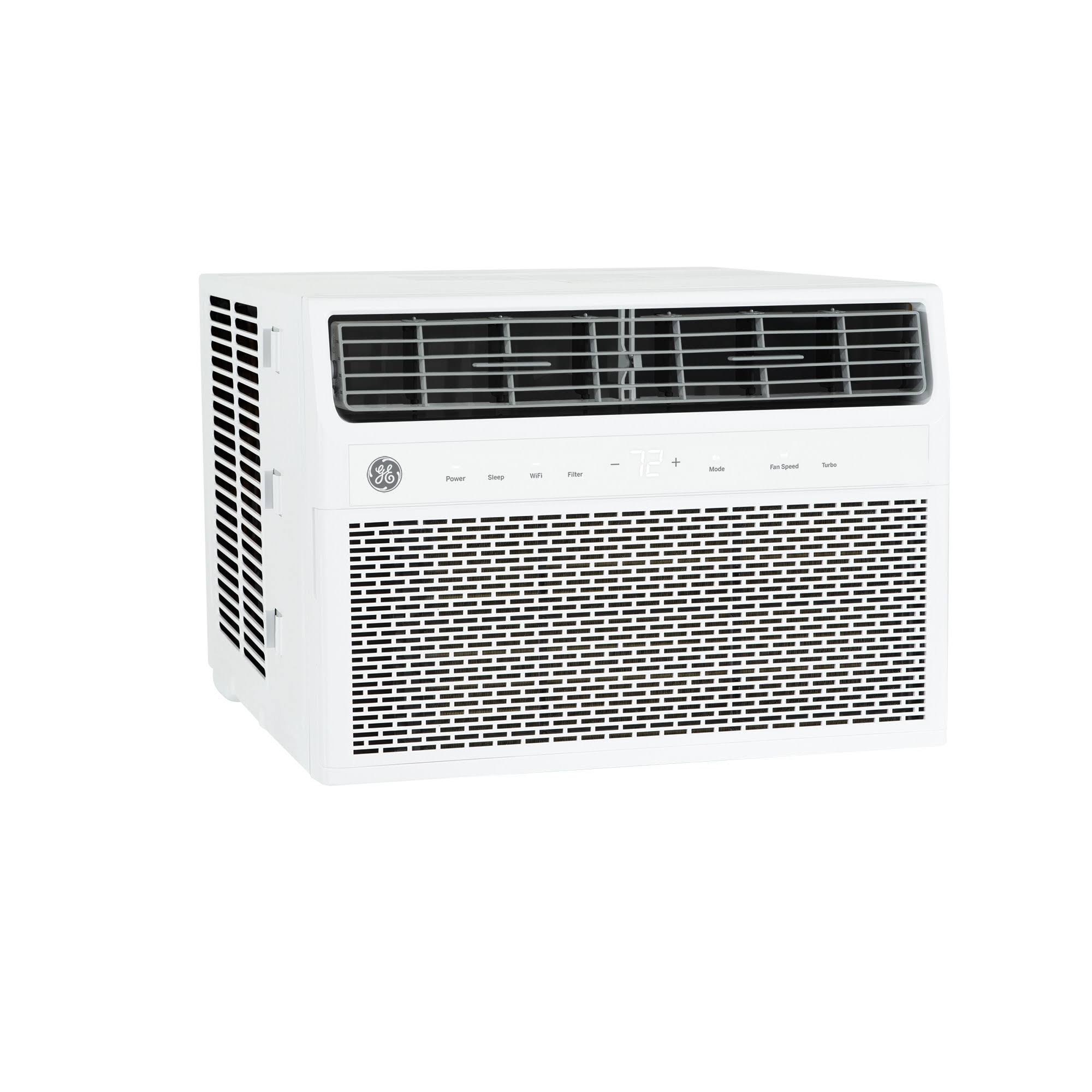 6375cd524ff4f43ddd0cf7e9de3ff731f955f9b992858a58ccb481e36d911027.jpg GE 350-sq ft Window Air Conditioner with Remote (115-Volt, 8000-BTU) Wi-Fi Enabled in White | AWFS08WWL - Image 1