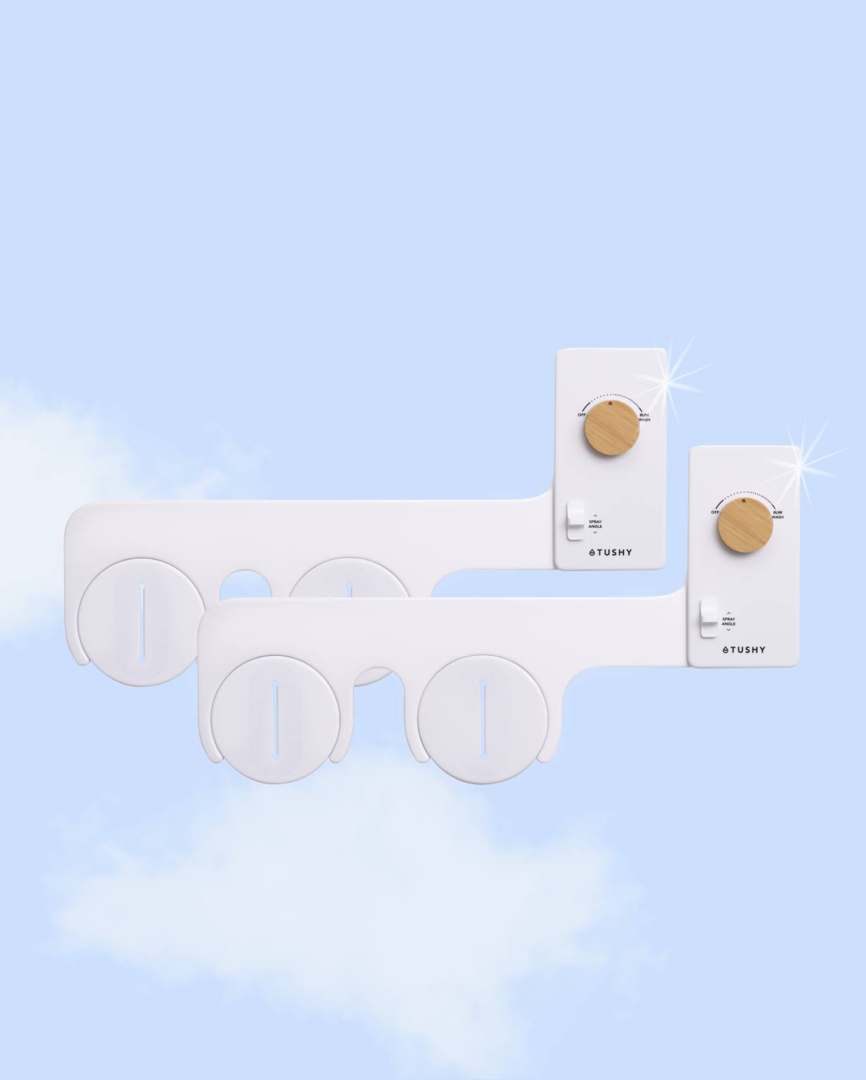 638c7f6a85093dbe0c30f4eb78bec8cfc3a5a1ebaf0b2f727eea64f153cbc256.jpg Tushy Classic 3.0 Bidet Attachment | Universal Fit | 2 Pack White/Bamboo - Image 1