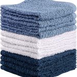 T & L Towel and Linen Mart Towel and Linen Mart 100% Cotton - Wash Cloth Set - Flannel Face Cloths, Highly Absorbent and Soft Feel Fingertip Towels (