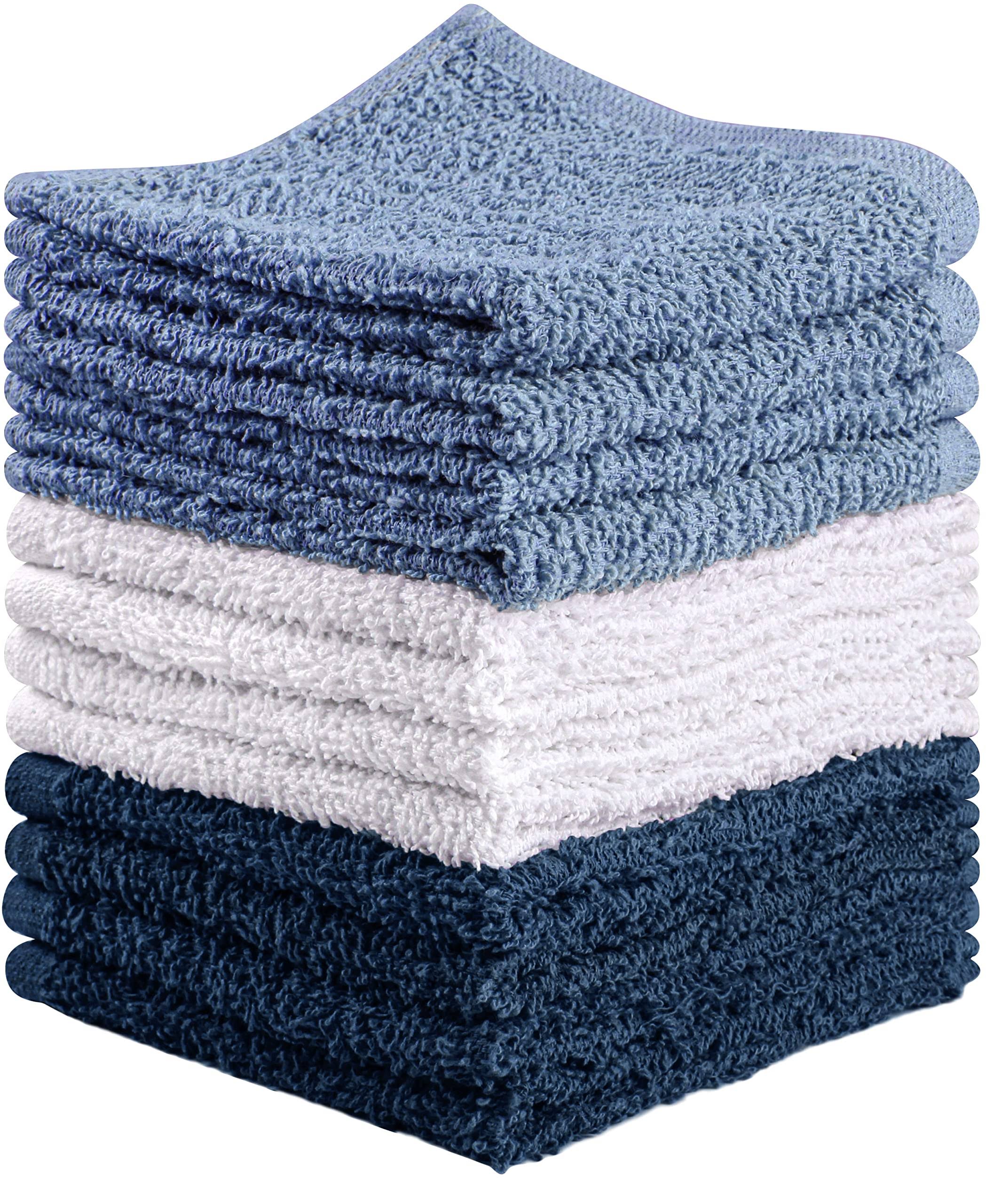 639e38f9a0316adb436e78fdfe32623c36e2e1360b78fc5b5208fb6b43bf77b6.jpg T & L Towel and Linen Mart Towel and Linen Mart 100% Cotton - Wash Cloth Set - Flannel Face Cloths, Highly Absorbent and Soft Feel Fingertip Towels ( - Image 1