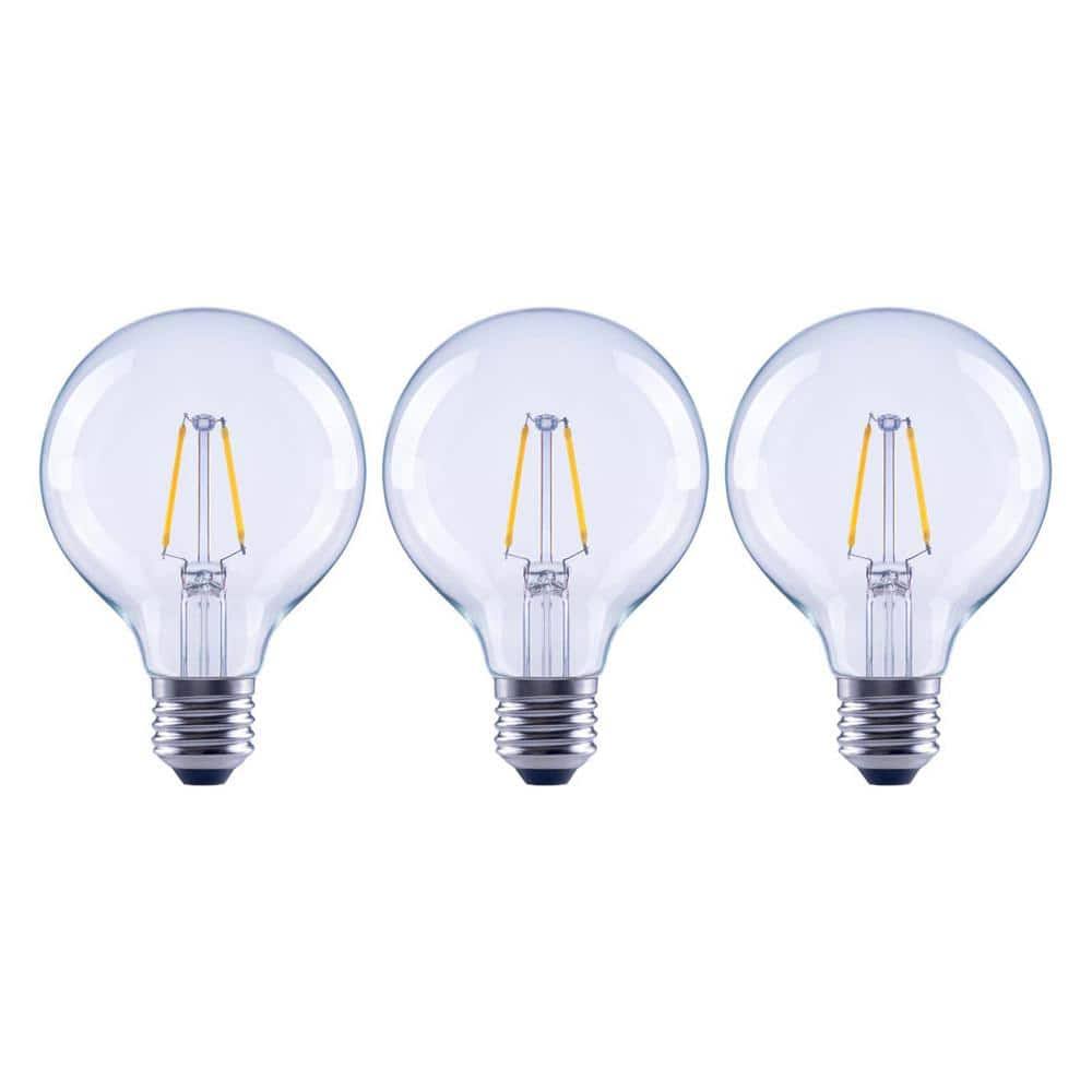 639f1919d323a7a63fc8633b3fba27e04c13f643ed04bd063d6cbb4db6218a2d.jpg Ecosmart 25-Watt Equivalent G25 Dimmable Globe Clear Glass Filament LED Vintage Edison Light Bulb Daylight (3-pack) - Image 1