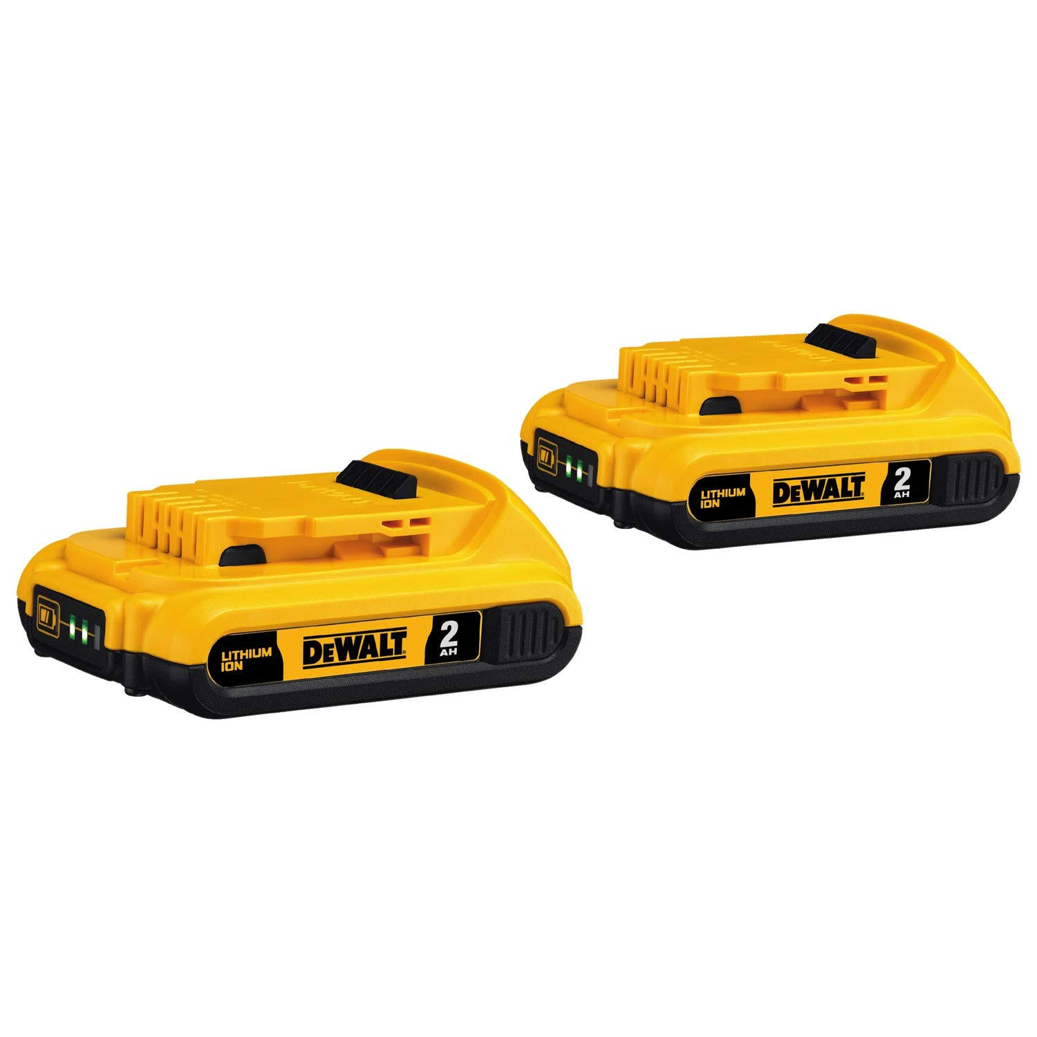 639f82db99d33011f703c2d97e7002662fabf7f57e9ba8f47671dd49af2c554c.jpg DeWalt DCB203-2 20V Max Compact XR Li-ion Compact Battery, 2-Pack - Image 1