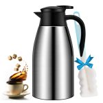 GearRoot 68oz Coffee Carafe Airpot Insulated Coffee Thermos Urn Stainless Steel Vacuum Thermal Pot Flask for Coffee, Hot Water, Tea, Hot