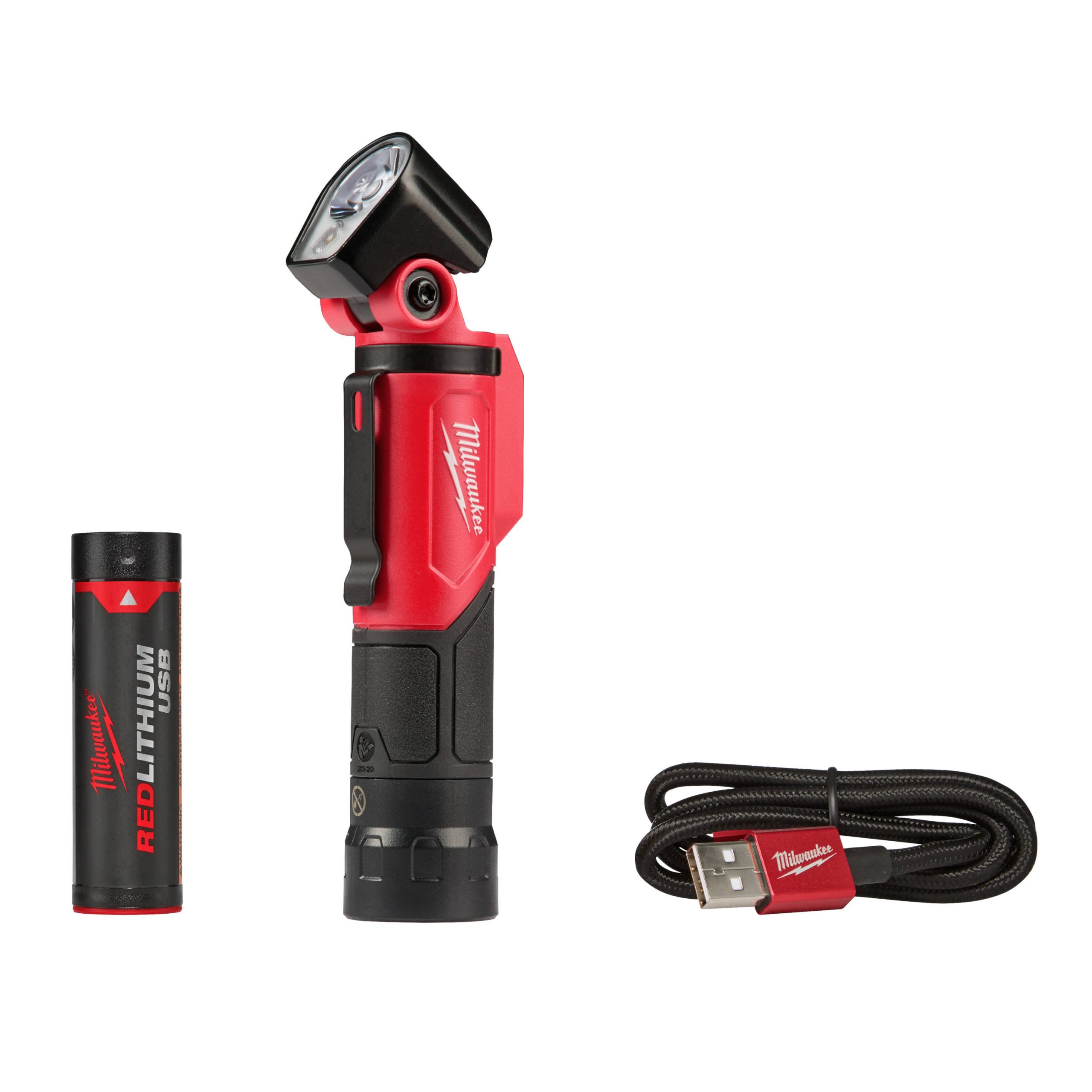 63fba3357d51d241fa5167106c954a36145d3d1b6772d7f5e5d1fa982e7645fc.jpg Milwaukee 2113-21 USB Rechargeable Pivoting Flashlight - Image 1