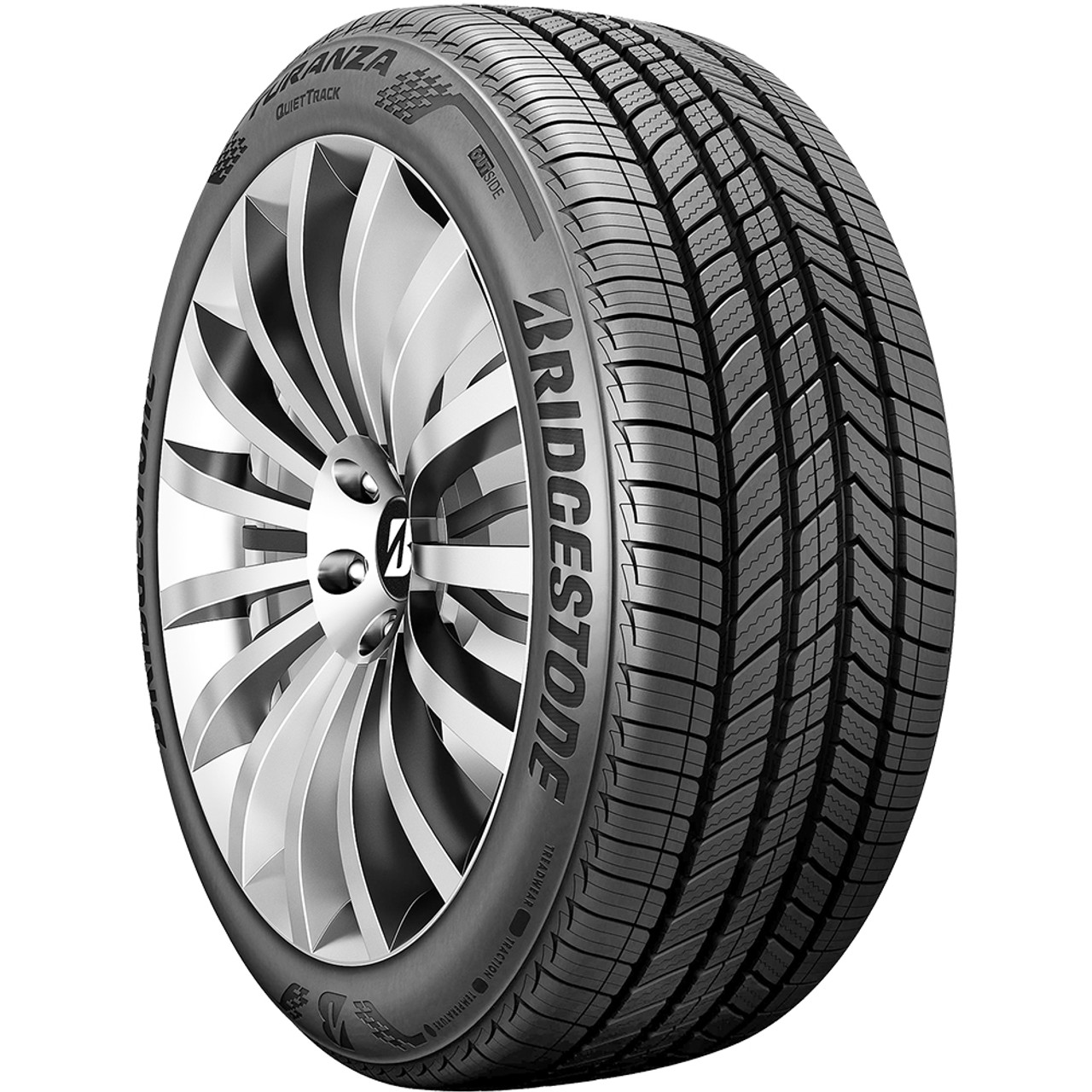 642746109406e12aefad02c318cd58dfa47e86097109dacdb724b475f997a2e4.jpg Bridgestone Turanza Quiettrack All-Season 245/45R18 96V Passenger Tire - Image 1