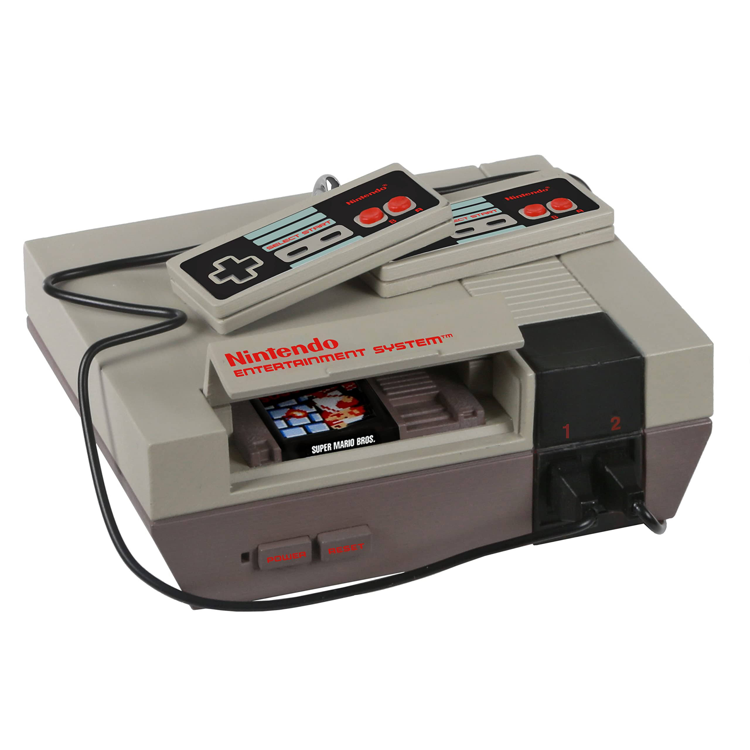 643d1806e3b6d3000cc5887fc8968453d6e4ed0d939731e038b2de3c745bb01e.jpg Hallmark Keepsake Christmas Ornament, Nintendo Entertainment System NES Console Ornament with Light and Sound, Gifts for Gamers - Image 1