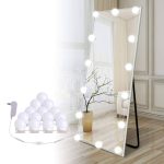 Brightown Hollywood LED Vanity Lights Strip Kit, with 14 Dimmable Light Bulbs for Full Body Length Mirror and Bathroom Wall Mirror, Plug in Mirror